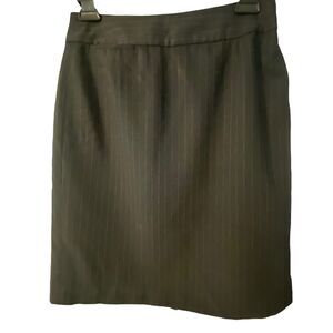 Anne Klein Women Dress Suit BLACK Stripped Skirt Size Petite 0P